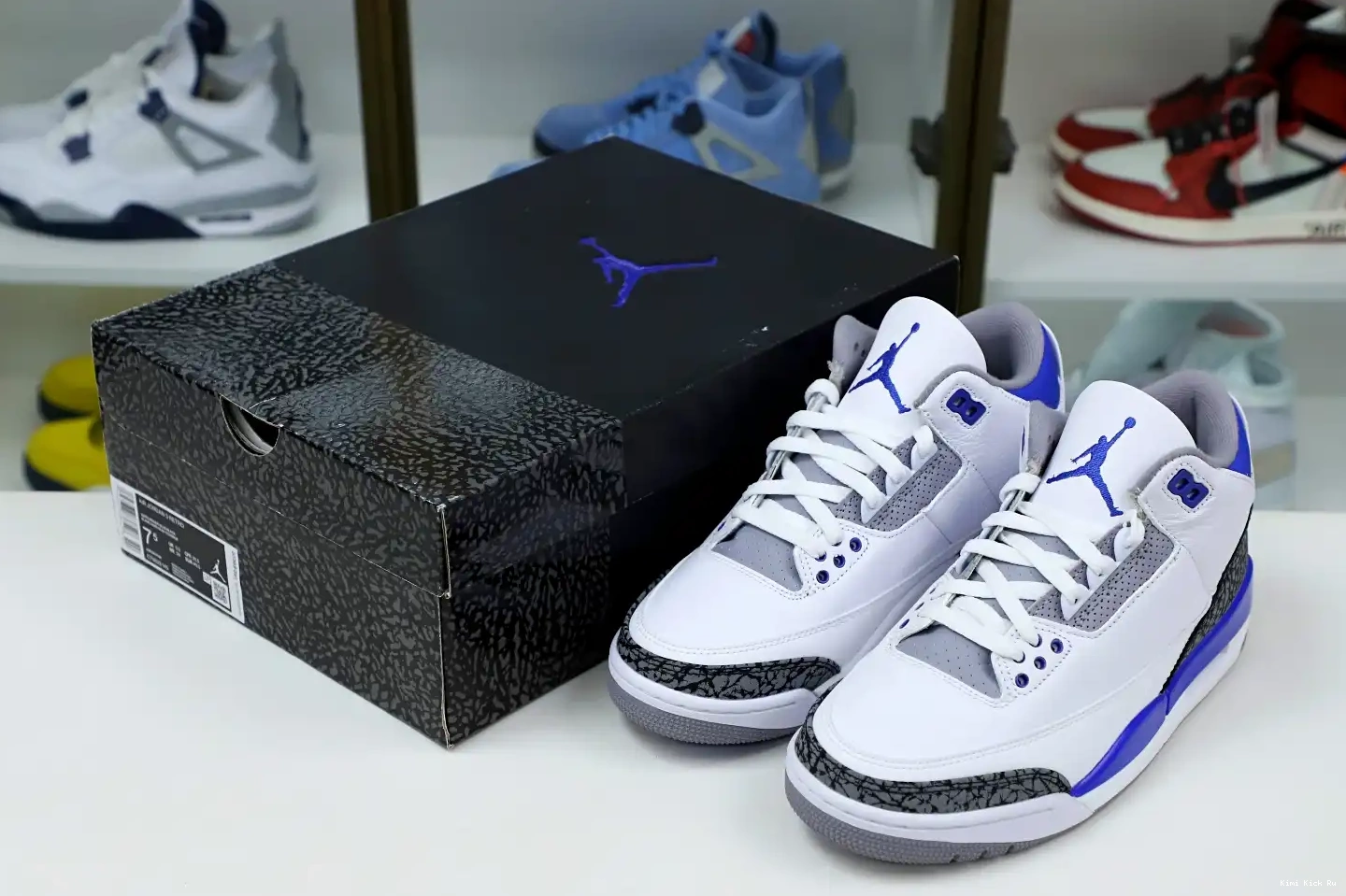 AIR BLUE' RETRO 3 JORDAN 'RACER Kimikick 0723